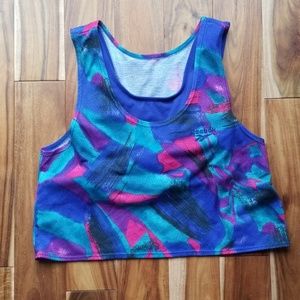 80s vintage work out crop top